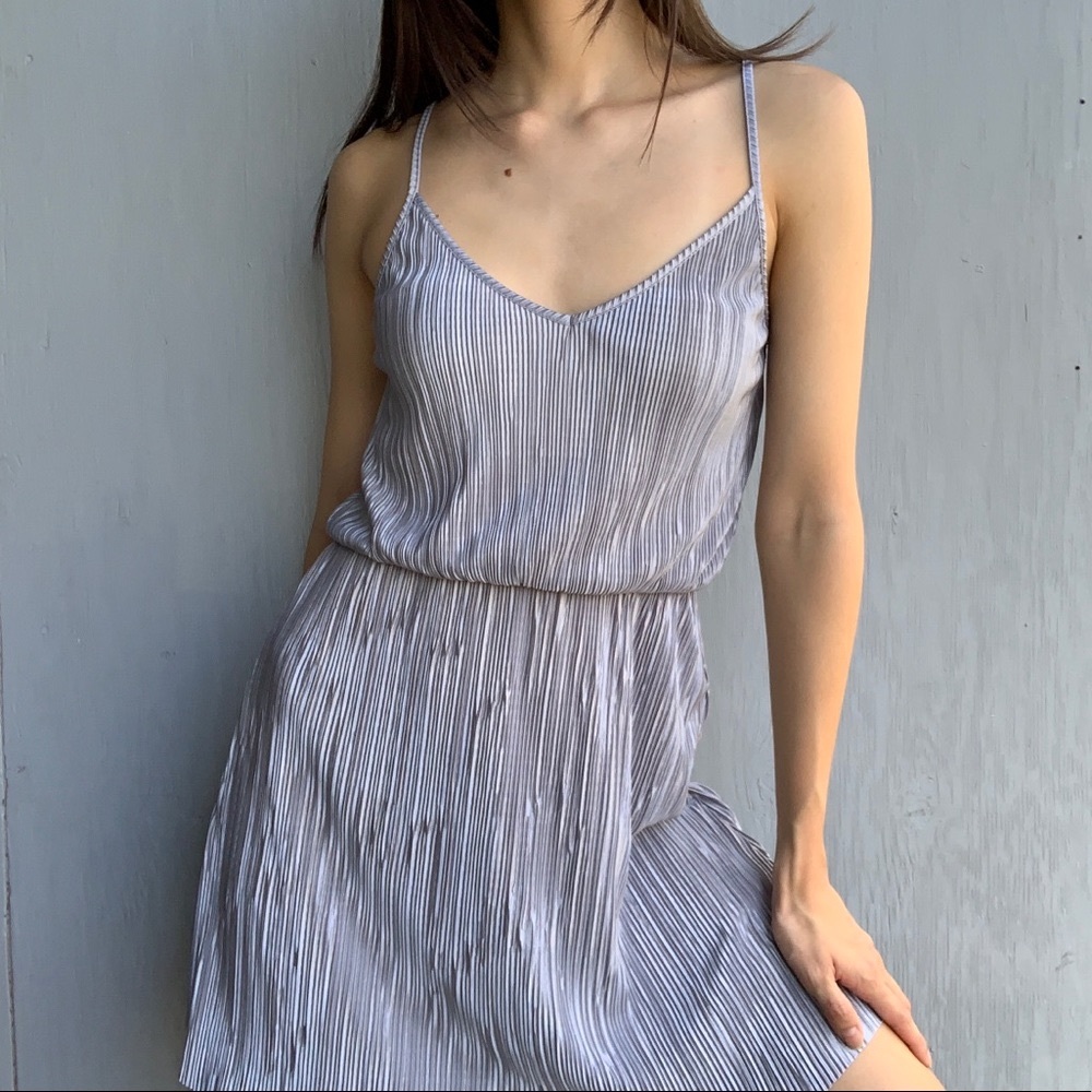 Forever21 Silver Gray Textured Dress